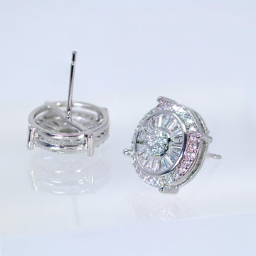 Swarovski Dainty Aurora Sparkle stud Earrings, Bridal Jewelry, Bridal Stud Earrings, Crystal Bridal Earrings, Statement Earrings Cz
